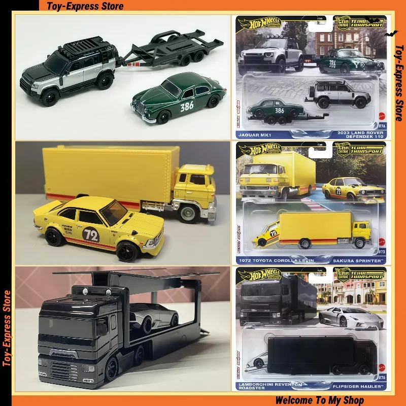 

Культура автомобиля Hot Wheels Premium 2025: командный транспорт Hotwheels 2025 1/64 Модель автомобиля Land Rover Jaguar Toyota Lamborghini Детские игрушки