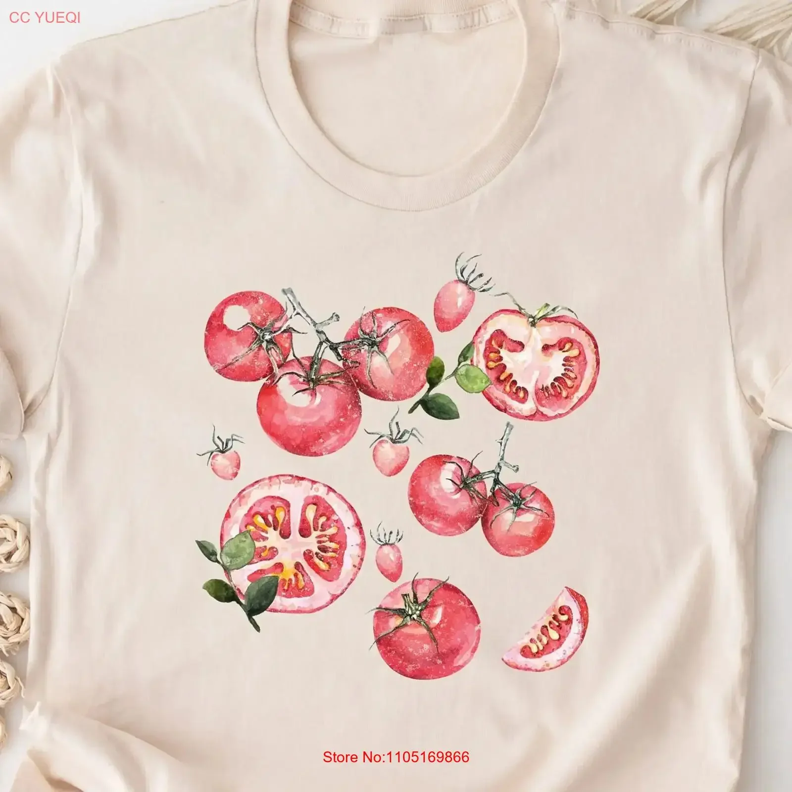 الطماطم النباتية طباعة تي شيرت فكرة البستاني البستنة الحاضر نباتات الطماطم الخضروات حديقة محلية خمر خمر