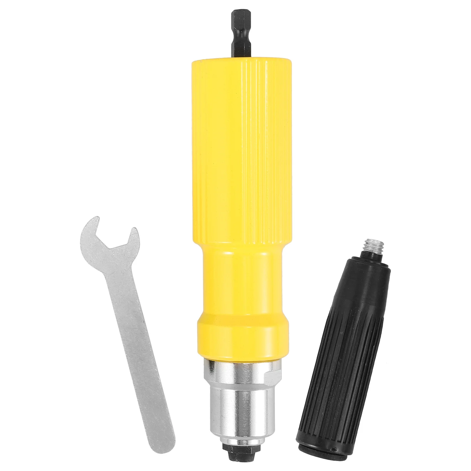 1Set Rivet Gun Accessories Electric Riveter Connector Tool Sturdy Plastic and Alloy Build Convenient Design for Daily Use Hand