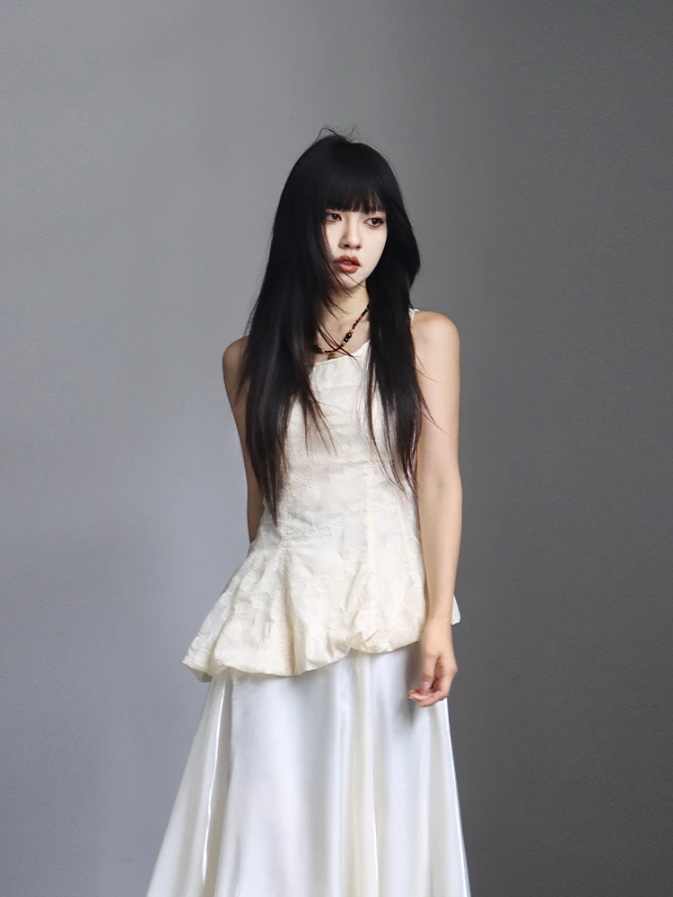 

Ретро-топ с текстурным кружевом и круглым вырезом, женский, летний, приталенный, винтажный, укороченный, модный