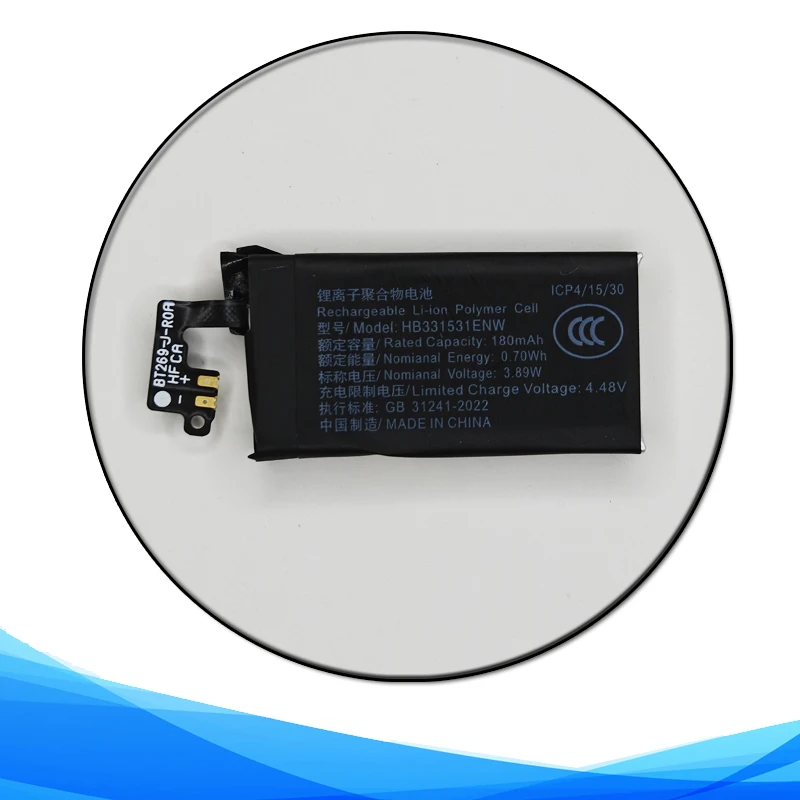 180mAh 3.89V HB331531ENW Battery For Huawei Bracelet 8NFC/9/9NFC ASK/KIM-B19/B29 Smart Device