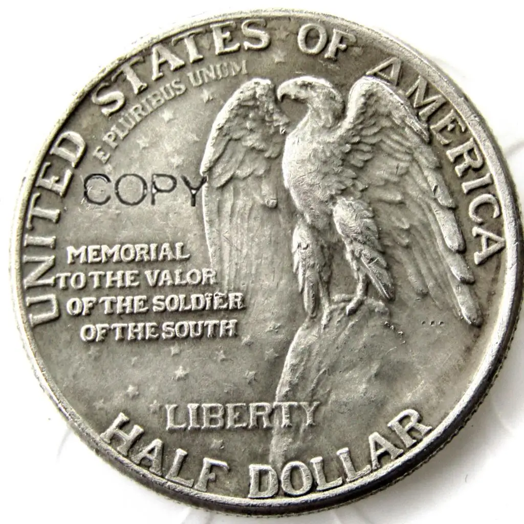 US 1925 Stone HALF DOLLAR Silver Plated Copy Coin