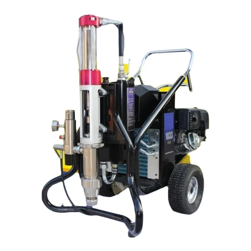 833 Hydraulic Putty Powder Sprayer  Electric  Diesel Powered Engineering Latex Paint and Coating Sprayer