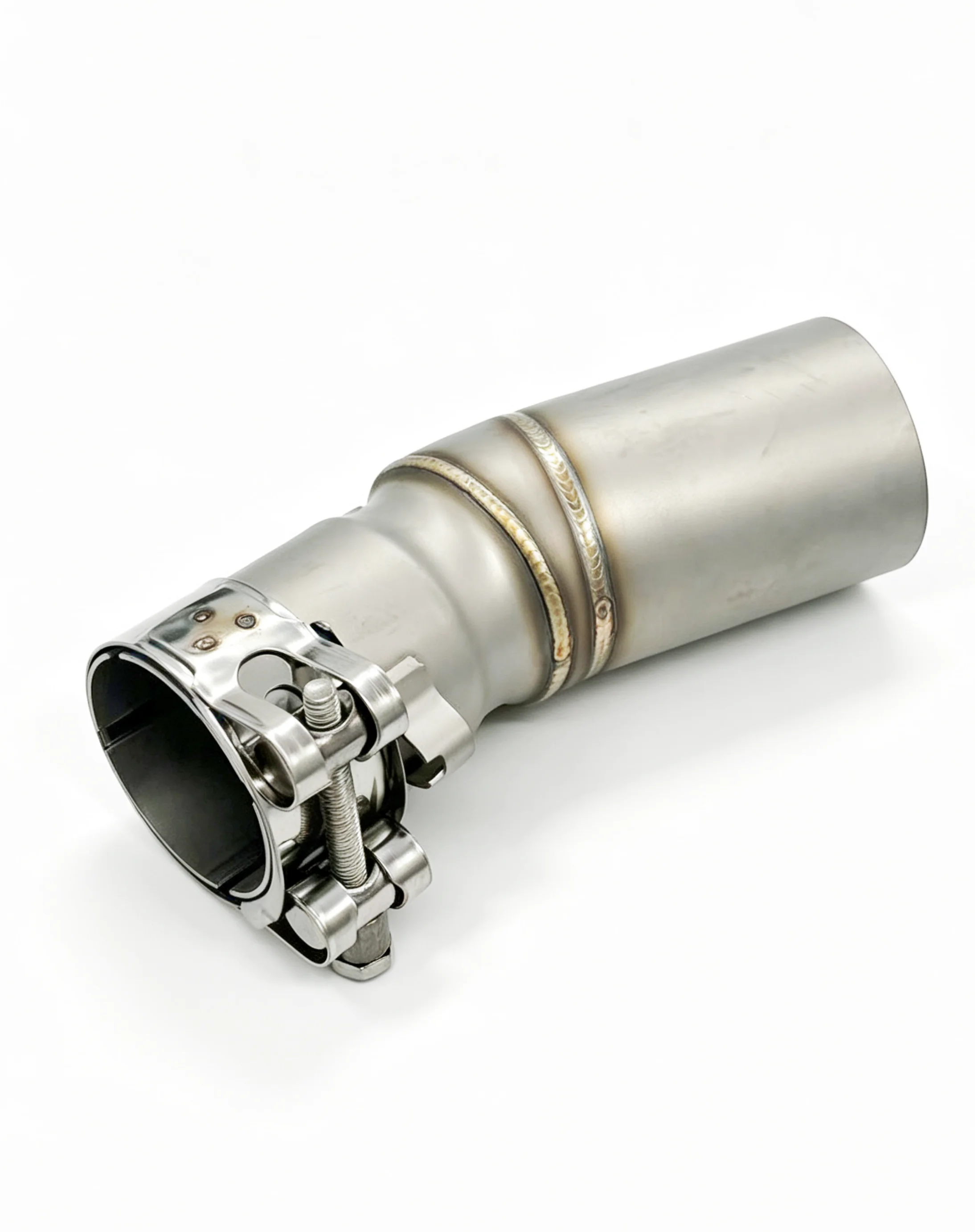 51mm Stainless Steel Motorcycle Exhaust Mid Link Pipe, Street Bike Exhaust Pipe Compatible with CFMOTO 450SR/SS 450NK 2022‑2026