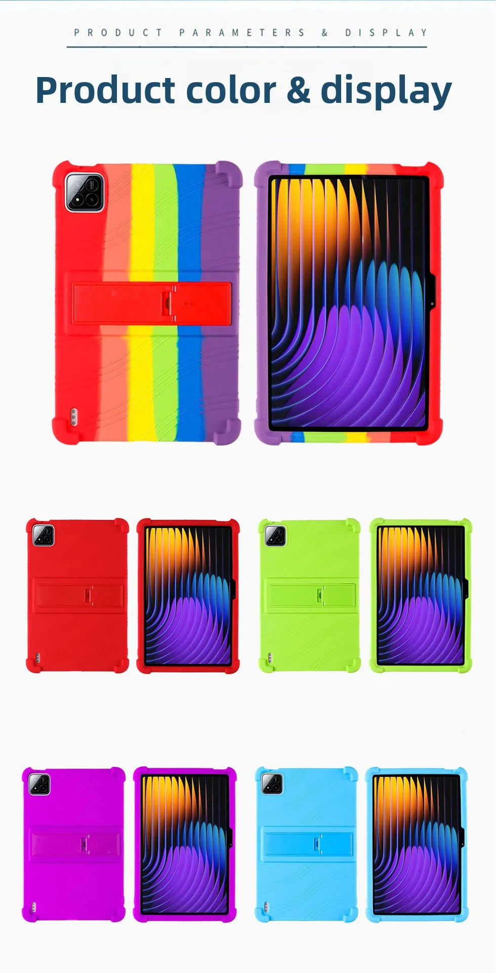Stoßfeste TPU-Hülle für Xiaomi Pad 7/7 Pro 11.2, Vollständiger Schutz mit Ständer, Mehrere Farben – Detail 9