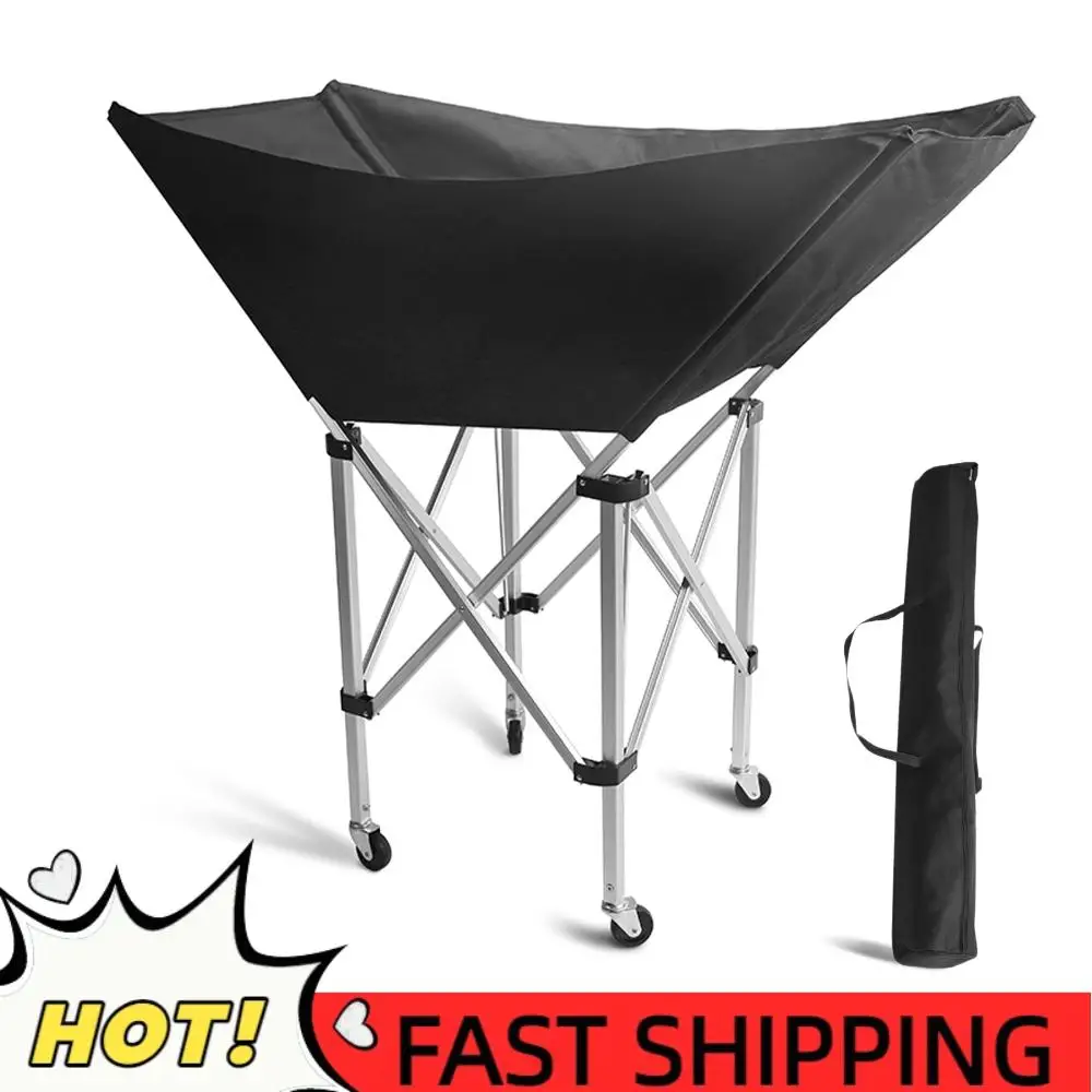 

28 Balls Hammock Volleyball Storage Cart with Carry Bag Volleyball Training Equipment Ball Holder for Easy Storage and Transport