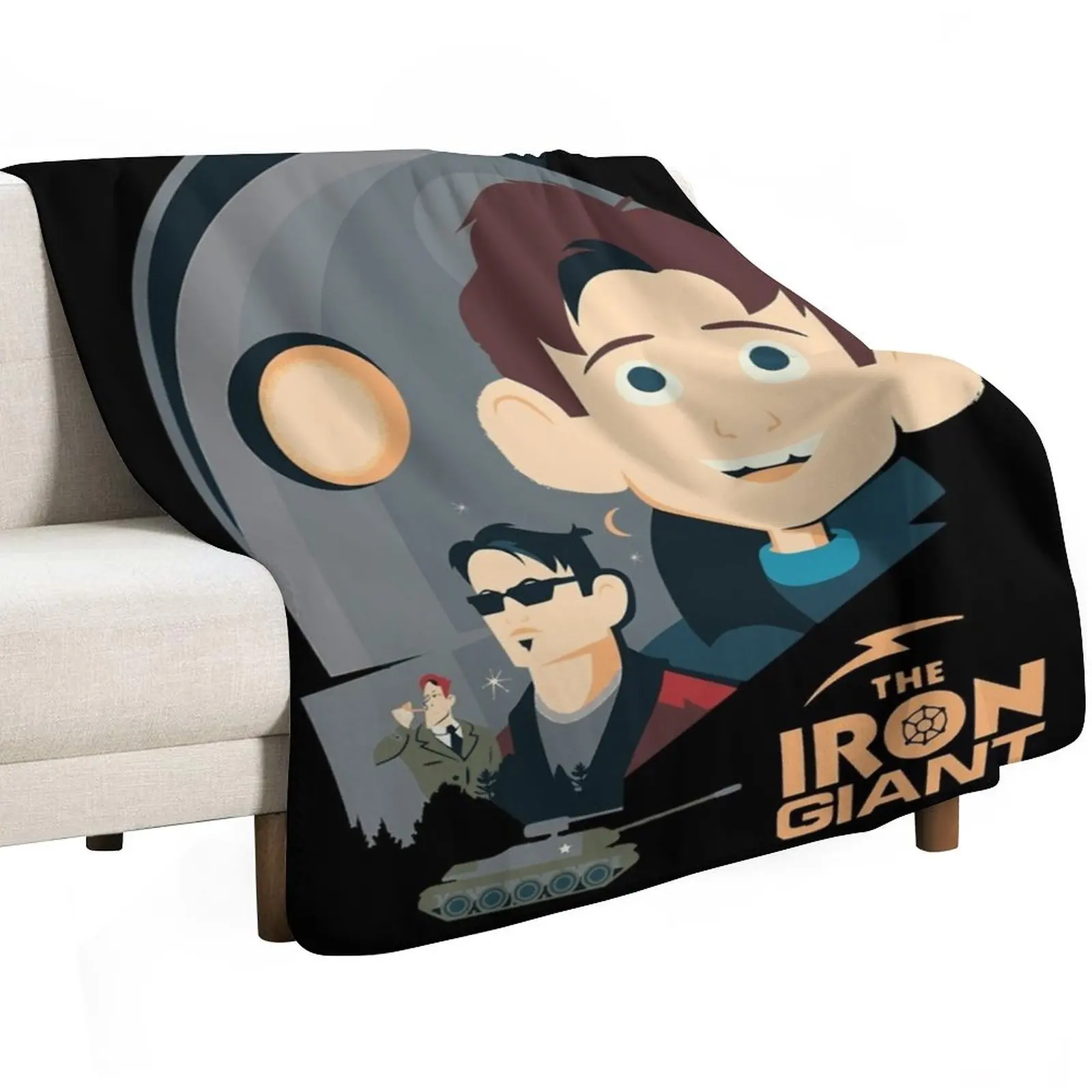 The Iron Giant - Animated Movie Artwork Throw Blanket for winter Soft Big Luxury Throw Hairy Bed covers Blankets