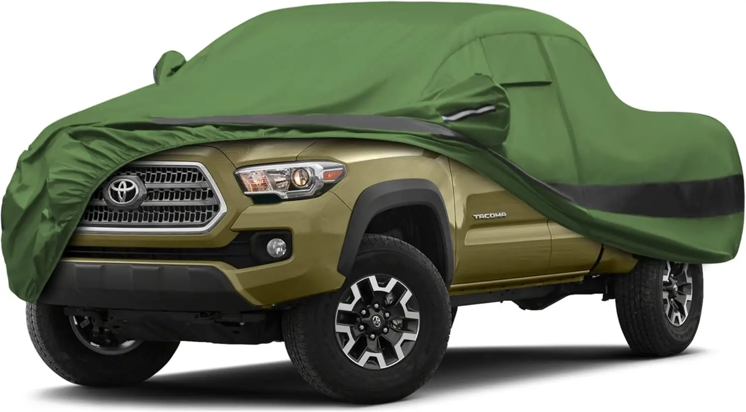 

Waterproof All-Weather Car Cover for Toyota Tacoma, UV Protection with Zipper and Storage Bag