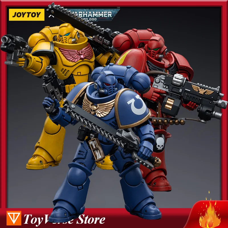 [IN STOCK] JOYTOY Warhammer 40k 1/18 Action Figures Ultramarines Blood Angels Imperial Fists Space Wolves Intercessors