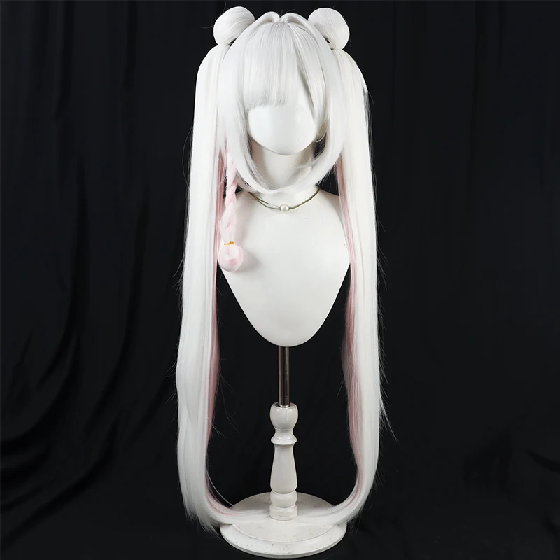 Parrucca cosplay Anime Blue Archive Plana Cos Puntelli per feste di carnevale di Halloween Fibra sintetica resistente al calore + cappuccio per parrucca