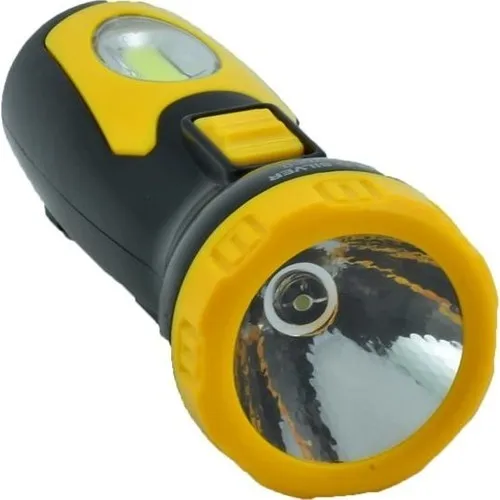 Shavers GS-7000 Solar Rechargeable Flashlight Yellow