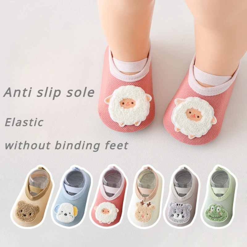 New Spring Summer Cute Cartoon Infant Baby Sock Shoes Children with Soft Soles Anti Slip Girl Boy Toddler Floor First Walkers