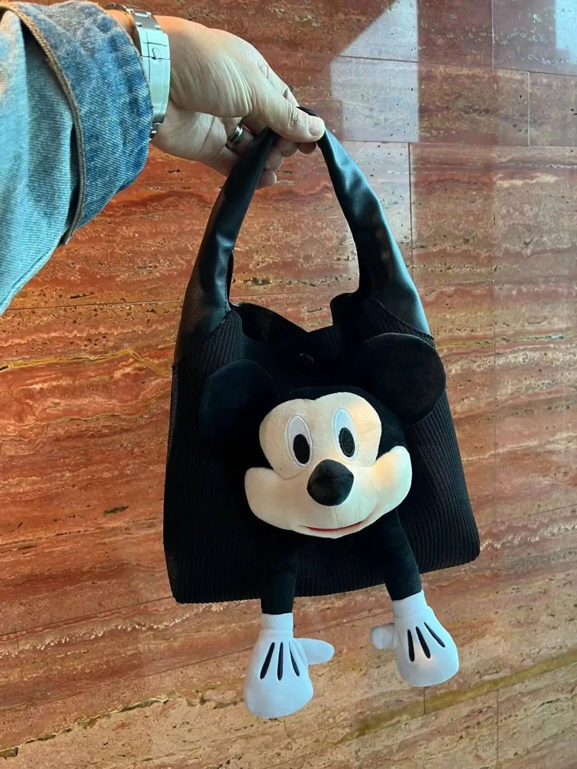 Borsa a tracolla in tela creativa di topolino per borsa a tracolla a tracolla portatile Casual moda pendolarismo per ragazze