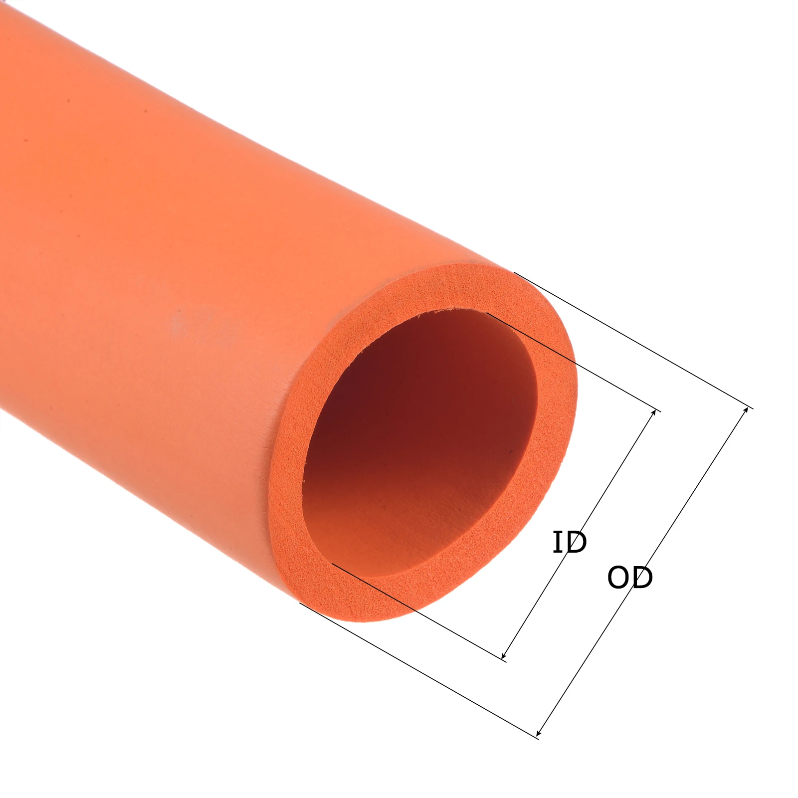 1Meter NBR Sponge Foam Rubber Tube Pipeline Holder Sponge Protective Sleeve Fitness Equipment Handle Bar Thermal Insulation Pipe