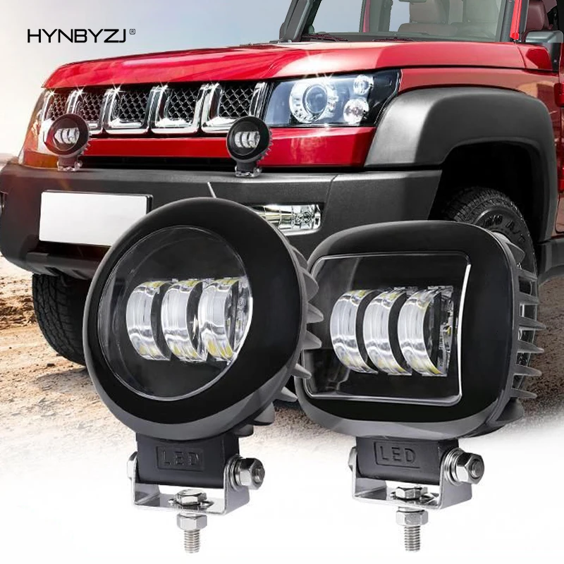 

5Inch Work Off Road 12V 24V 60W Spot Beam LED Pods Light Bar Jeep BMW Truck Boat Lada Niva 4x4 Atv Off Road Driving Fog Lights
