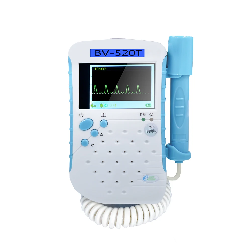 Vascular Blood Detector, Portable Blood Flow Detector with 8 MHz Flat Probe for Clinic Hospital