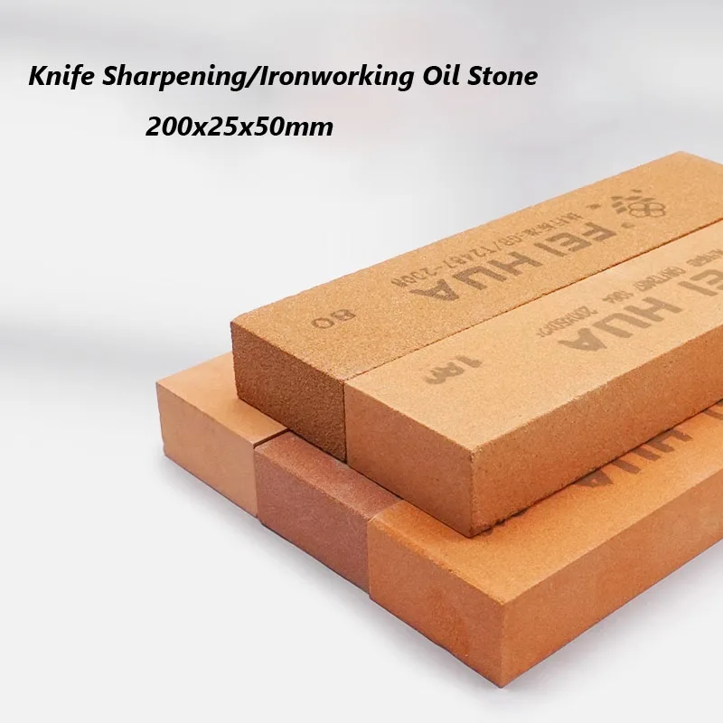 

1PCS 200x25x50mm fine grinding oilstone block ironworking knife polishing oil stone Alumina grindstone grinding& trimming stone