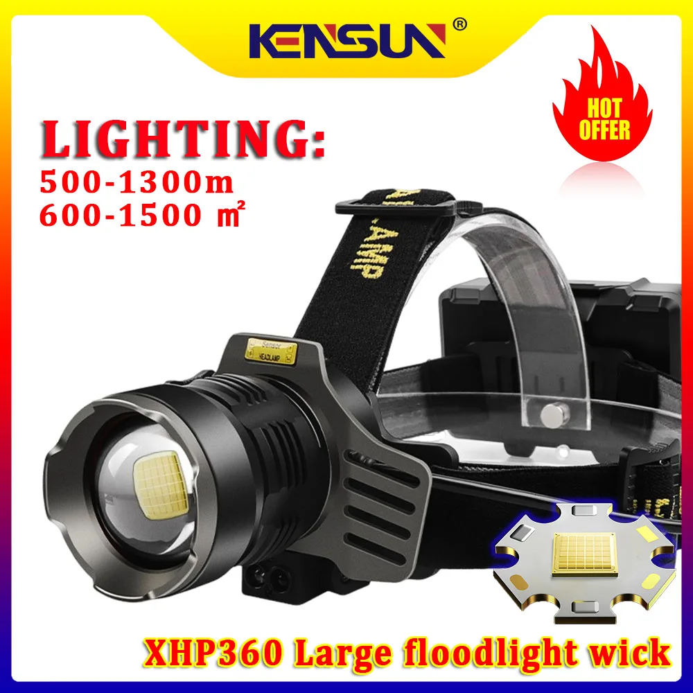 ヘッドledライト-超長距離ハイパワーヘッドライト-黄色と白のデュアルレーザー-ウィックフィッシング-フィッシュヘッド-プロジェクト作業