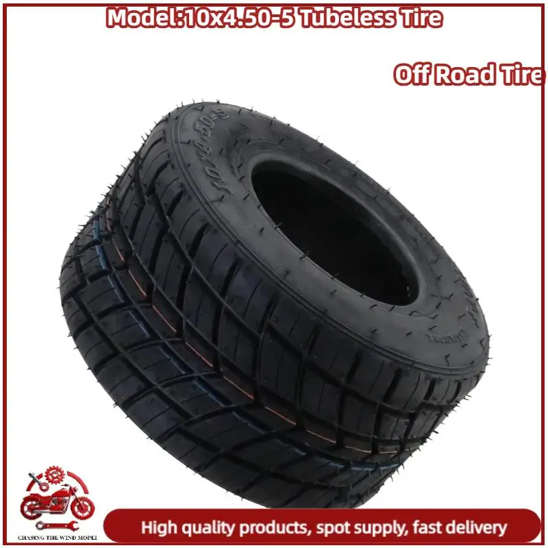 

10x4.50-5 Tubeless 4PR Rubber Tire: Puncture Proof Vacuum For Go Kart, ATV, UTV All-Terrain Tire
