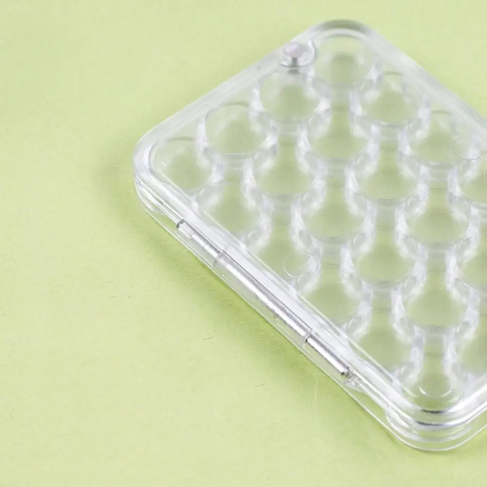 

Portable 24 Grids Mini Watercolor Palette Transparent Empty Watercolor Paint Tray Acrylic Sealed Paint Box Offices