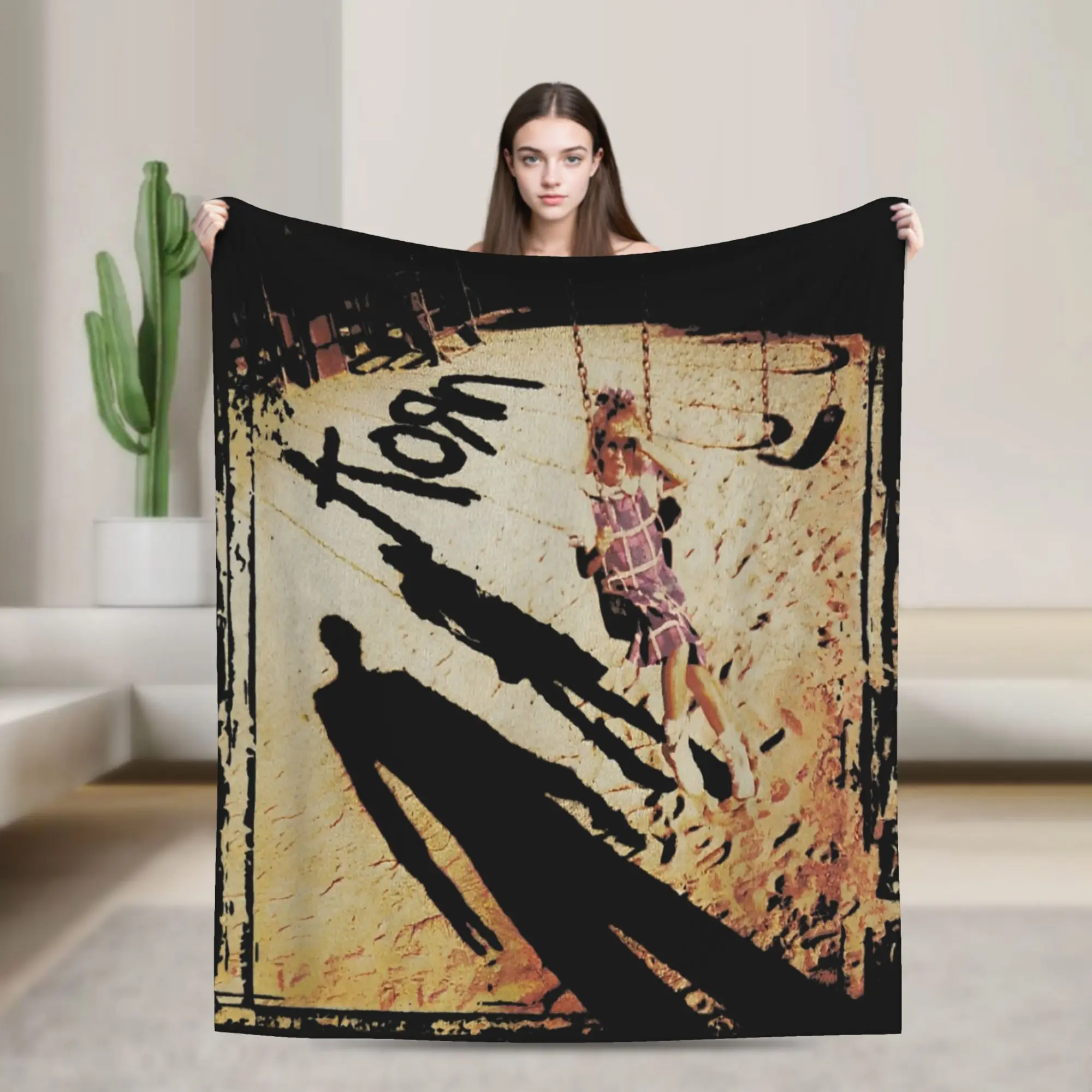 Korns Blankets Metal Rock Music Wool Awesome Warm Throw Blankets for Home Summer