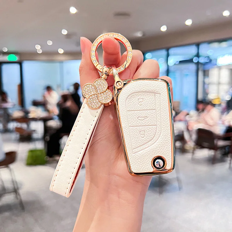 

Stylish Leather Textured TPU Car Key Case For Toyota Auris Avensis Aygo Corolla Camry RAV4 Verso Scion Yaris Protector