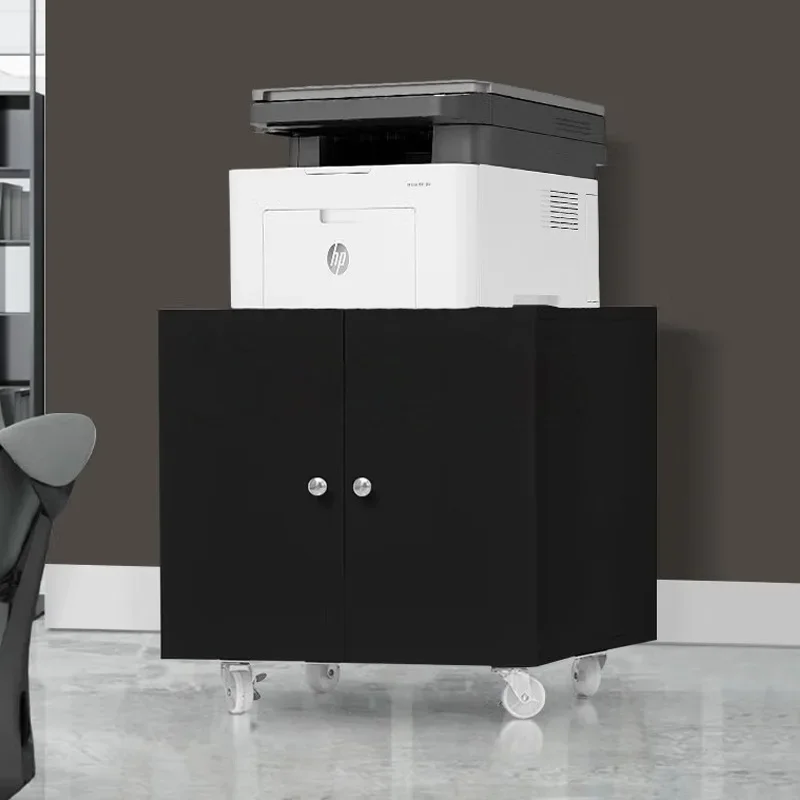 Floor-to-ceiling copier cabinet with lock a3 printer placement  steel office low locker small file