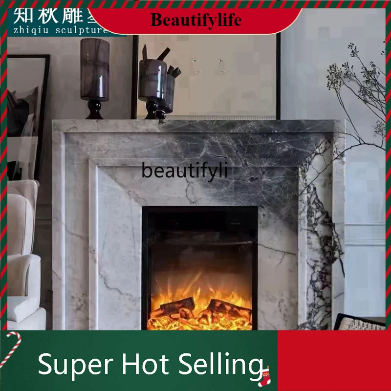 D80 Blue Fireplace …