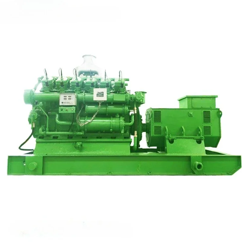 محطة طاقة 10 كيلو وات إلى 5 ميجا وات مولد محرك الاحتراق الداخلي عالي المعايير مولد الغاز الطبيعي استهلاك الوقود #2