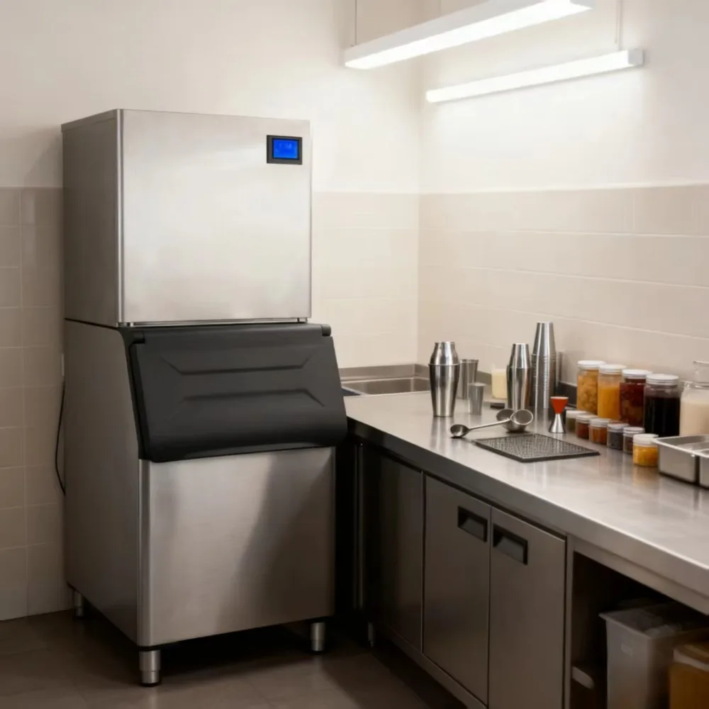 Automatic IceMaker Machine  for Business Used in Coffee Shops and Bars Small and Medium-sized Capacity Ice Makers