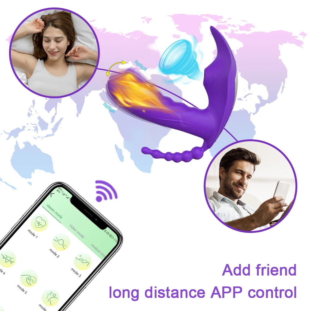 Wireless Remote Control 3 in 1 Bluetooth APP Dildo Vibrator Vagina Sucker Clitoris Stimulator Sex Toys for Women Couple Adult 18