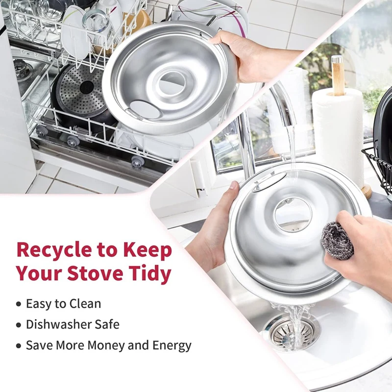 316048413   Und 316048414   Herdbrenner-Tropfpfannen für Elektroherdplatte – für Frigidaire Kenmore Electric Range