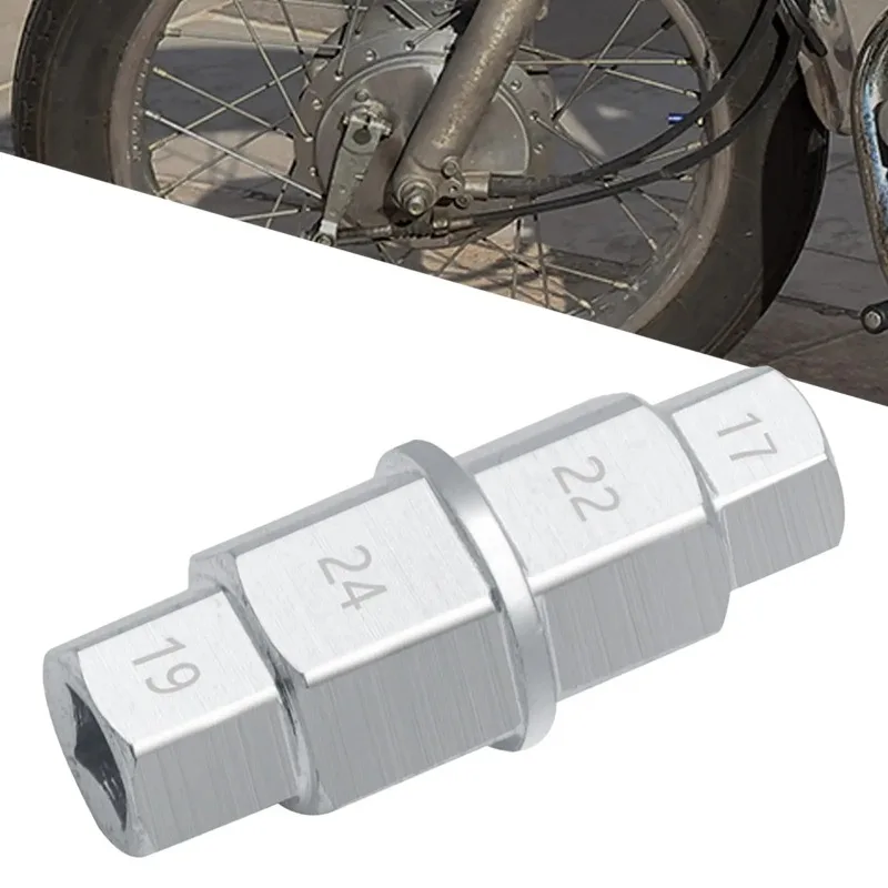 

Hex Axle Tool Universal Chrome Silver Hex Wrench Removal Tool Hex Allen Axle Spindle Tool for Motorcycle Front Axle Wheel 2030
