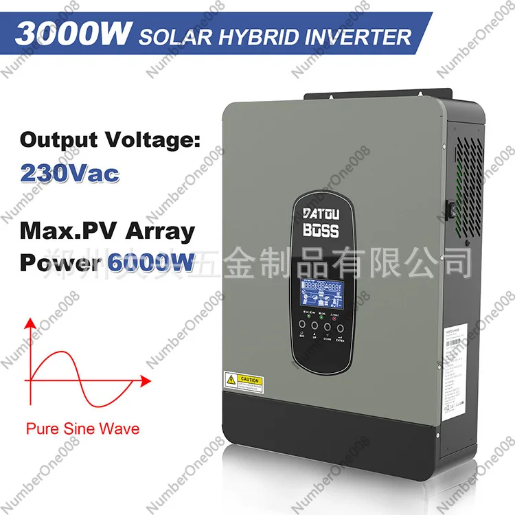 3000W 6200W 10200W Off Grid Hybrid Solar Inverter 24V 48V DC to AC 220V 230V with WIFI Monitoring