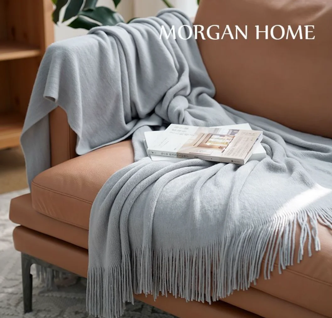 

Knitted Throw Blankets With Tassel Chunky Couch Sofa Cover Bespread On Bed Blankets Quilts Cotton Soft Home Decorative Blankets