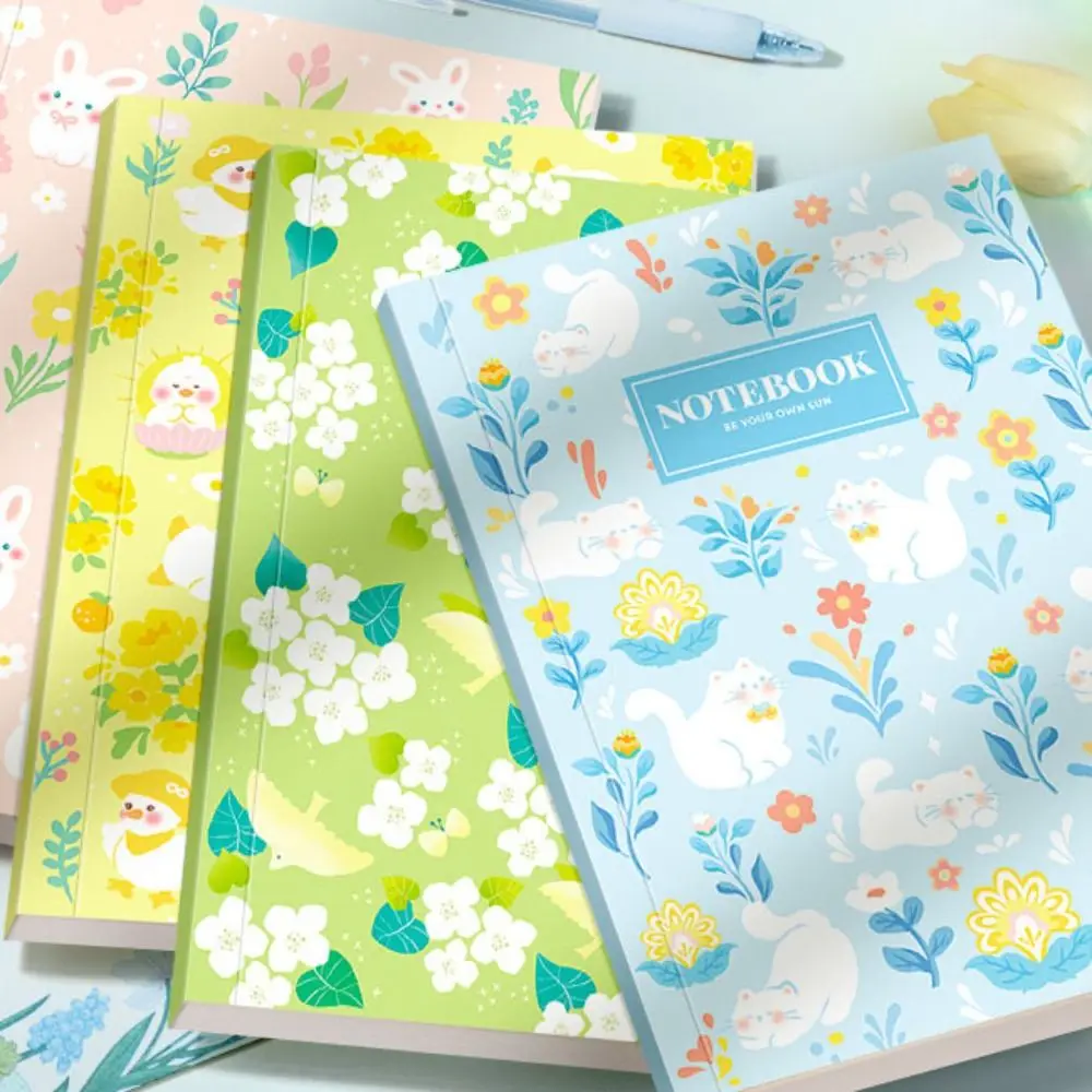 2 قطعة القرطاسية B5 دفتر مذكرات خط أفقي الكرتون اجتماع دقائق كتاب زهرة Ins نمط اللوازم المدرسية مكتب