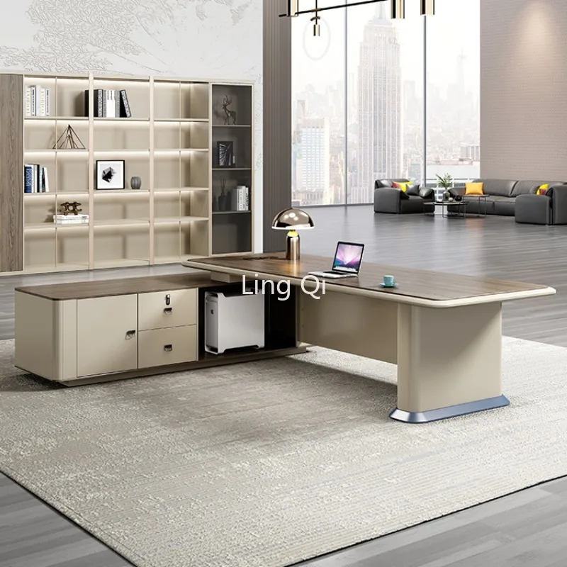 Computer Offices Midi Desk Office Accessories Boss Supplies Square Table Reception Desks Height L Shaped Gaming Reading Home Tv