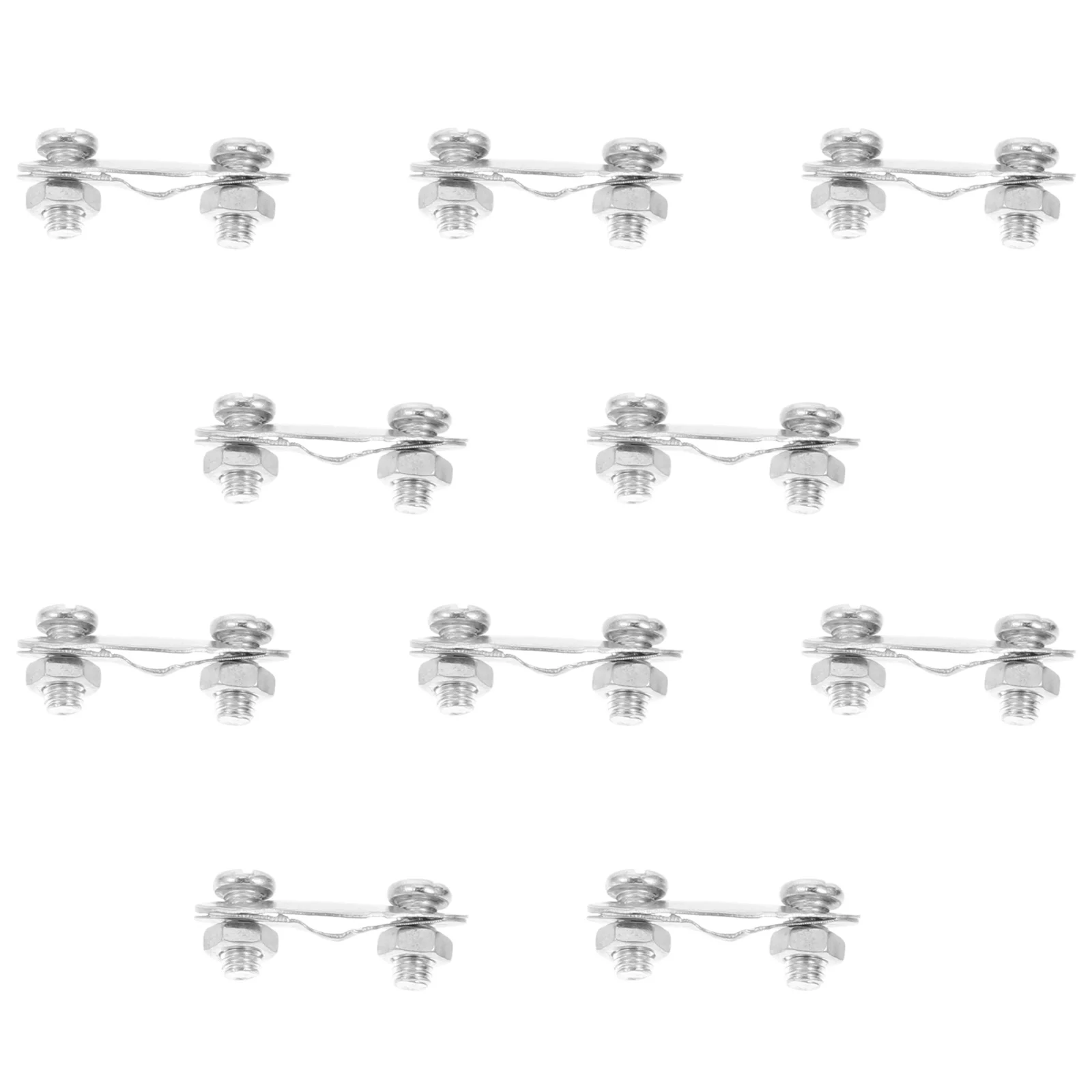 20Pcs Bike Mudguards Fixed Buckle Durable Mud Guard Clip Screw Clamp for Mountain Bike Outdoor Iron Mudguards Clip