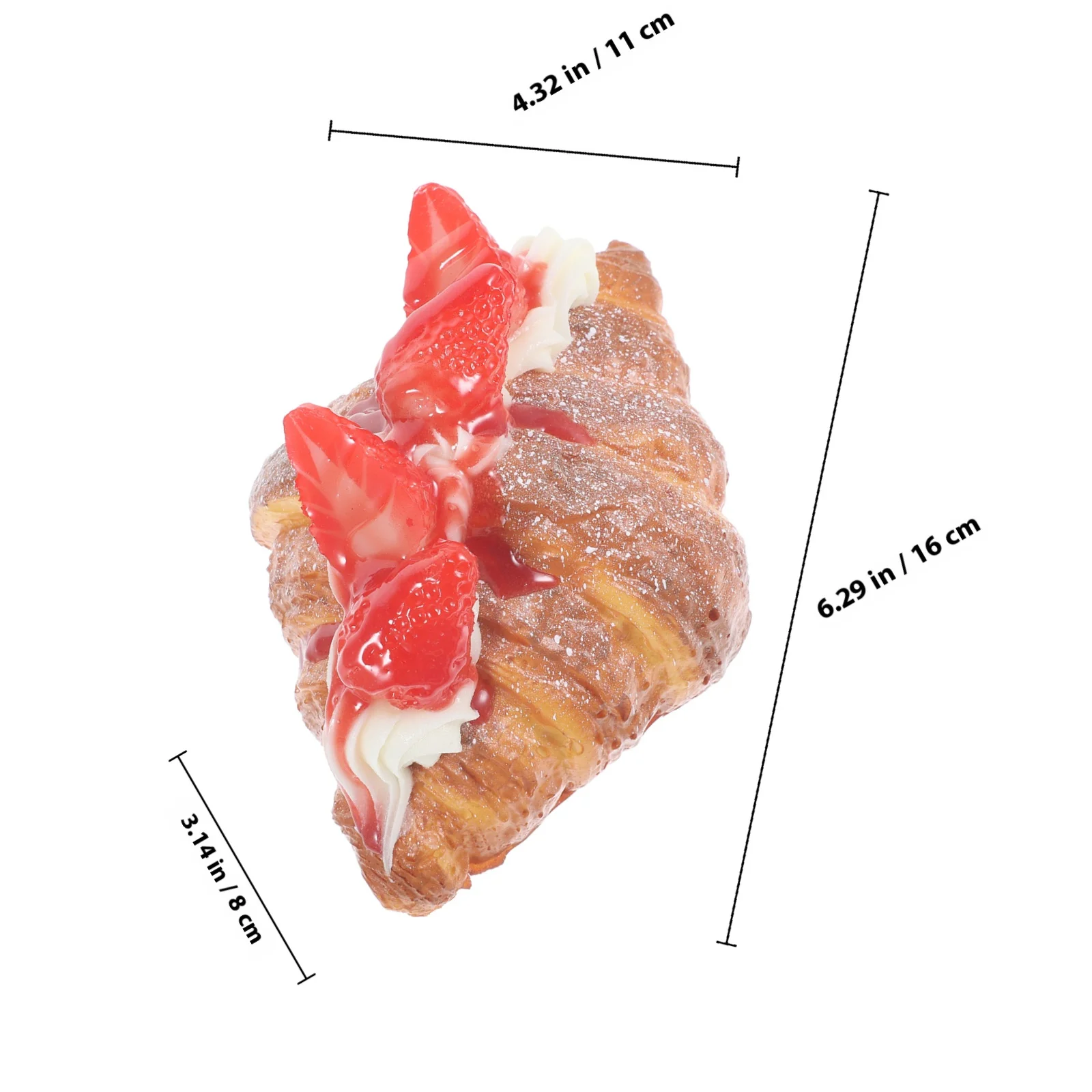 Künstliche Croissant Gefälschte Brot Pu Simulation Fotografie Prop Für Home Küche Decor Schaufenster Display Brot Lehrmittel