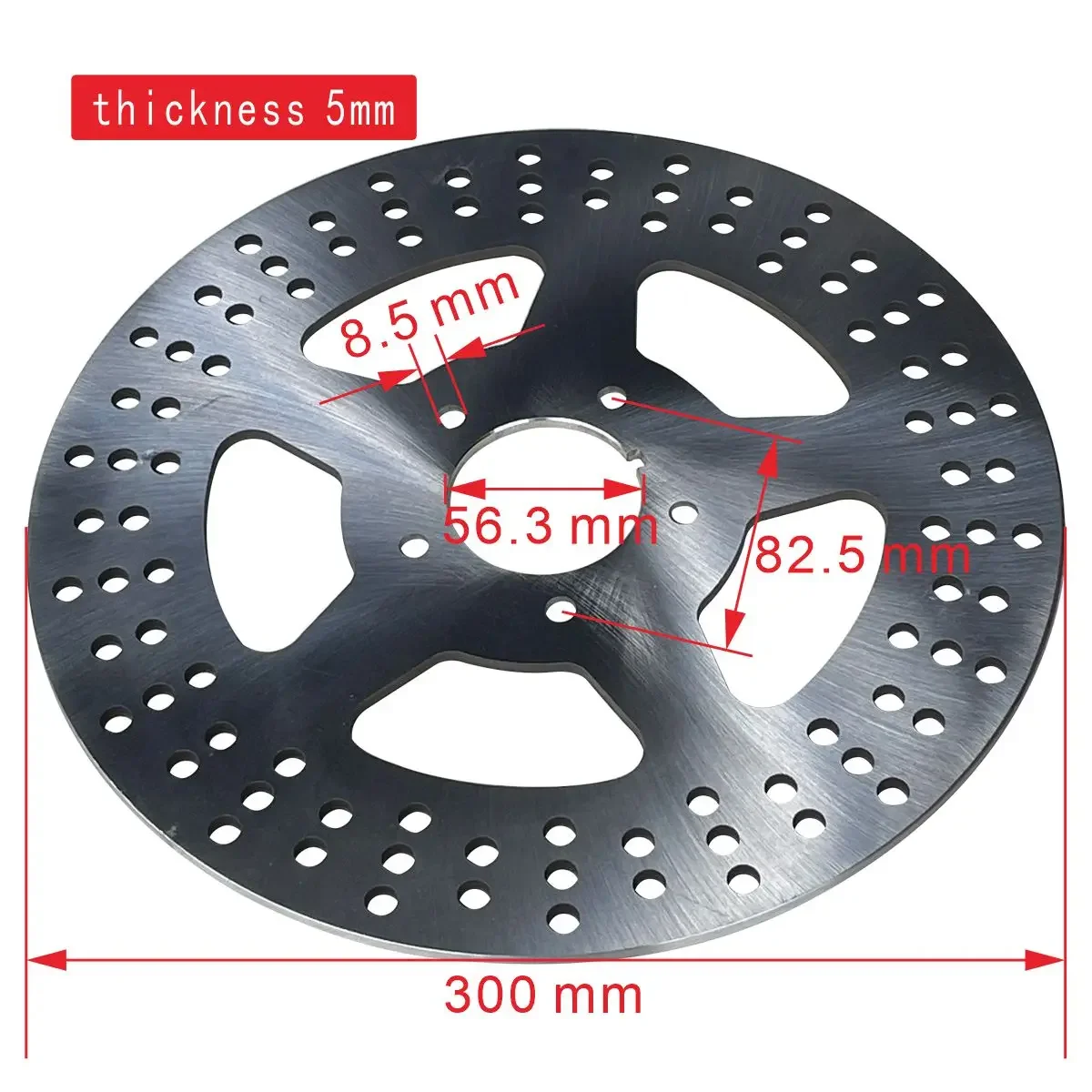 Motorcycle Front Brake Disc Rotor For H FXDB Dyna Street Bob 1450 06-07 FLHR FLHRC Road King FLHT FLHTC Glide 1584 08-13