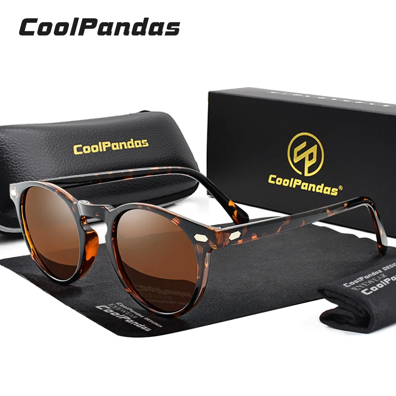 

Trend Brand Design Brown TR90 Photochromic Sunglasses Men Polarized Women Driving Round Leopard Vintage Sun Glasses Gafas De Sol