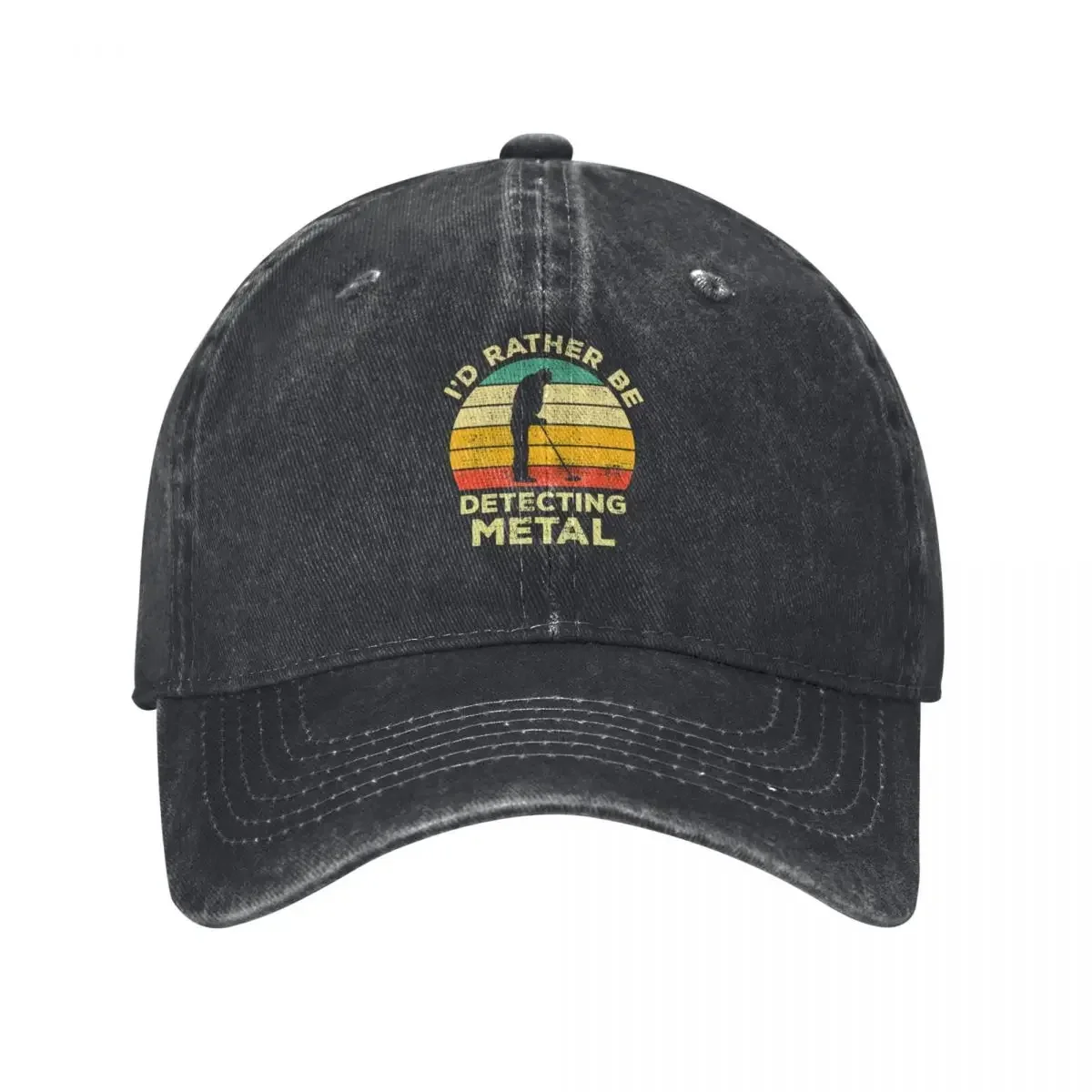 I’d Rather Be Metal detecting Vintage Gift For Metal Detectors Baseball Cap summer hat New Hat Women's Beach Men's