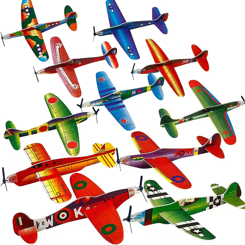 Kids DIY Hand Throw Flying Glider Planes Outdoor Toys Party Favors Avion Polystyrène Planeur Juguetes Divertidos Y Graciosos - Image 2
