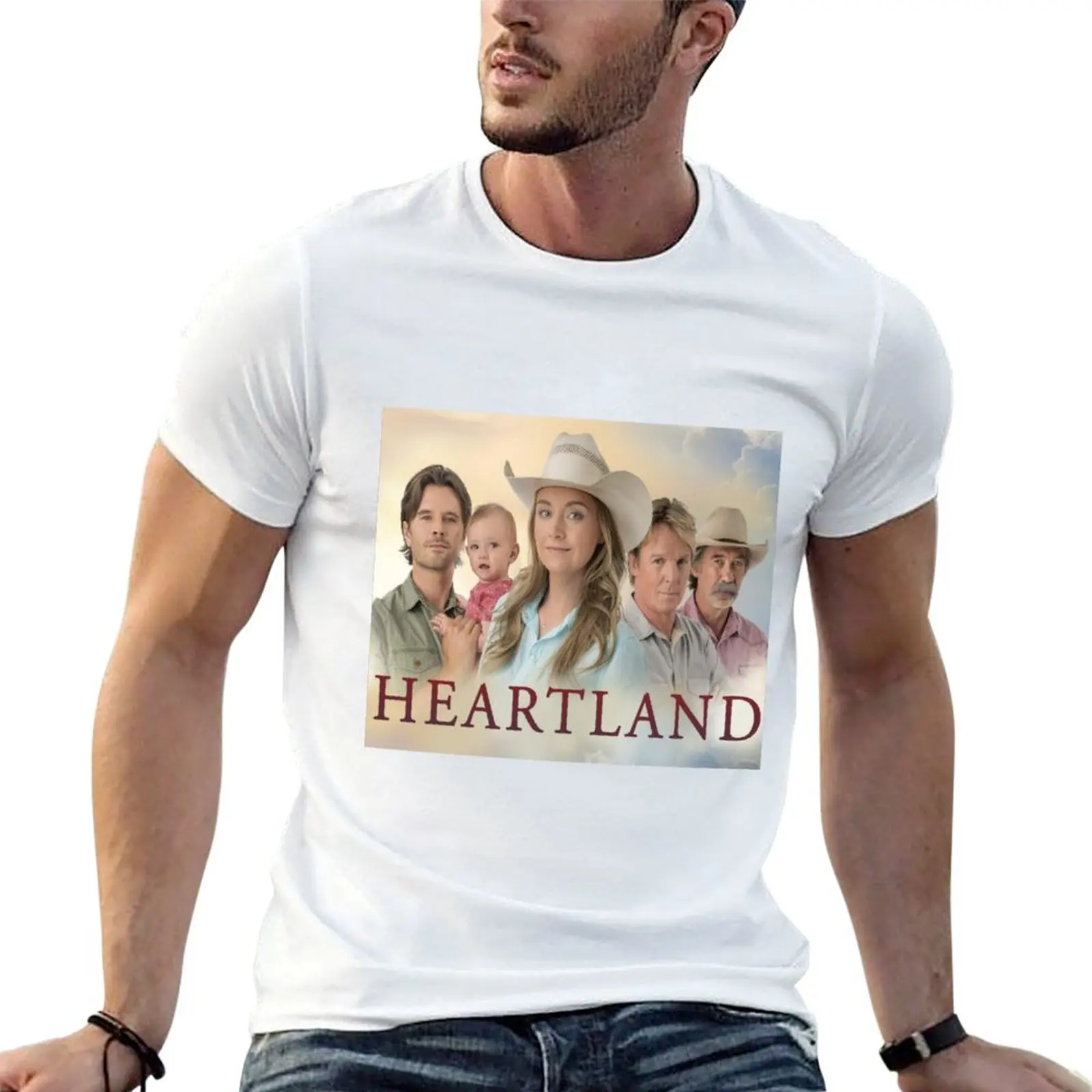 

HEARTLAND ~SHOW T-Shirt t shirts for man slim fit t shirts for man cotton funny T-Shirt