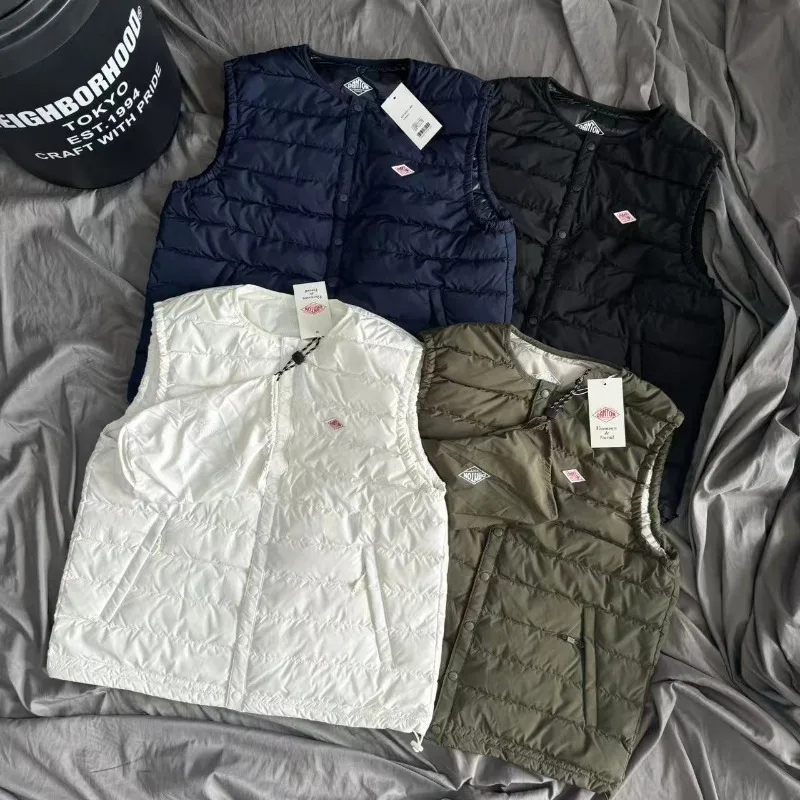 

Пуховик Danton без рукавов, куртка с вышивкой и бриллиантами, японские мужские и женские однобортные складные куртки для хранения с мешком для пыли