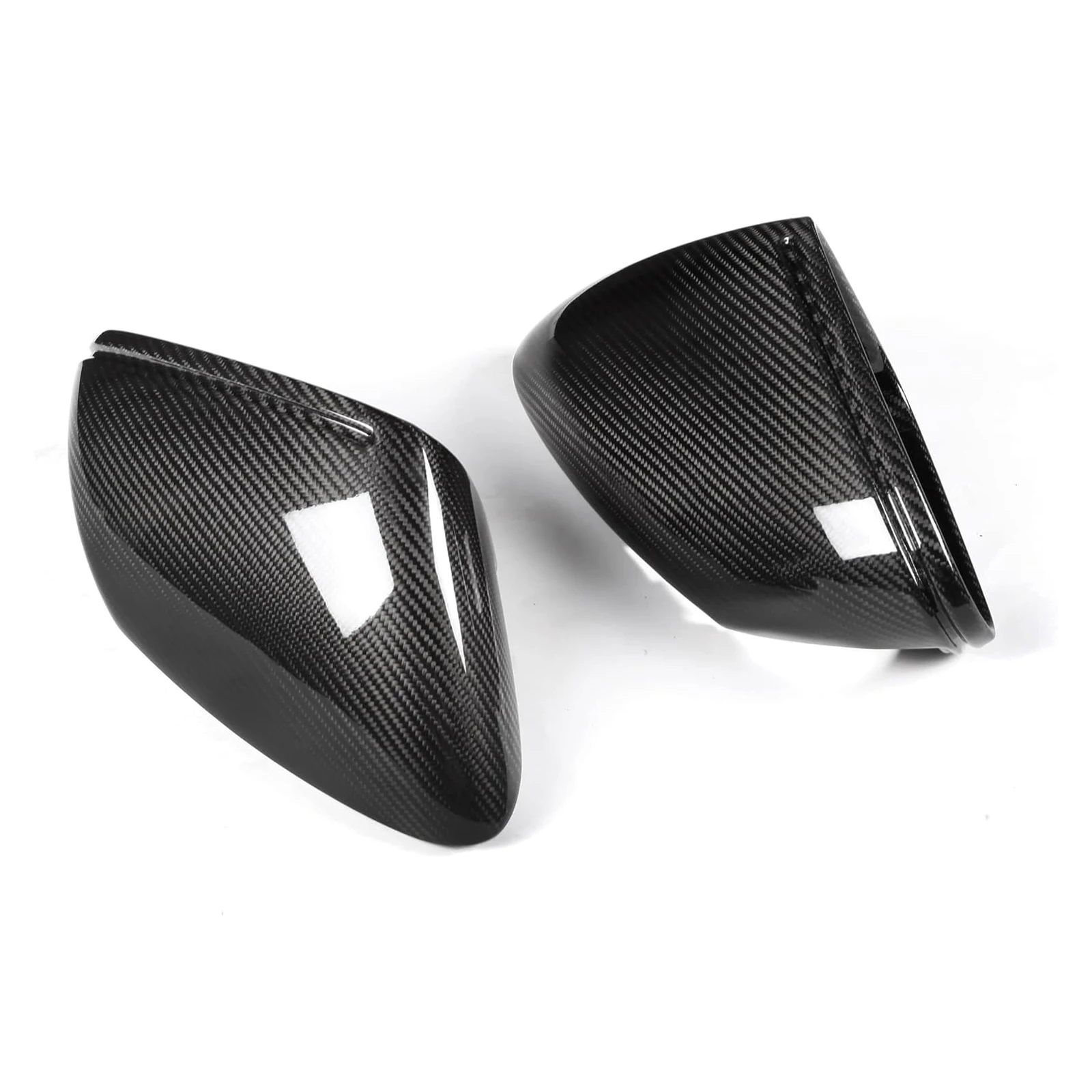 Carbon Fiber Side View Mirror Cover Caps Compatible for Porsche 992 911 J1 Taycan 2019-2023 2PCS L+R Side Replacement