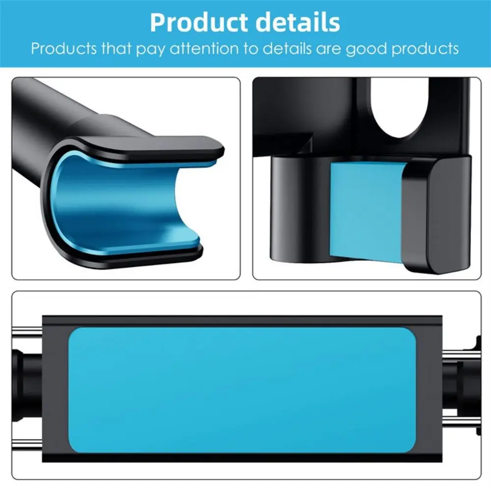 Foldable Car Rear Pillow Phone Holder Adjustable Bracket Hands-Free Car Stand Seat Phone Mount Flexible Portable