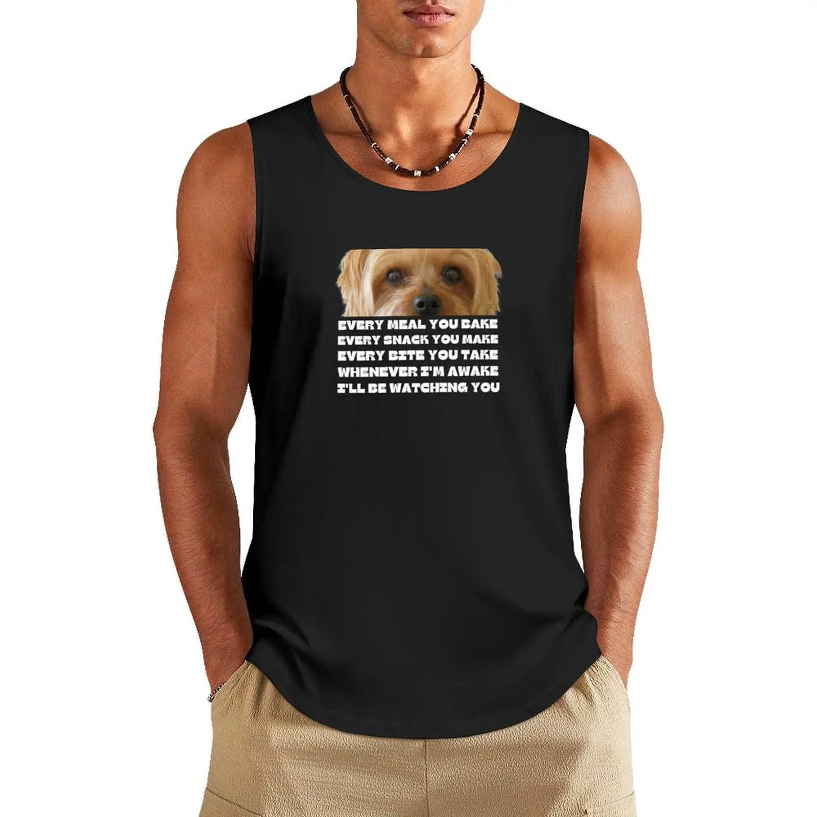 

Every Bite You Take - Morkie Dog Lover Fun Graphic - Fun Morkie Gifts Tank Top mens clothing new in tops & t-shirt