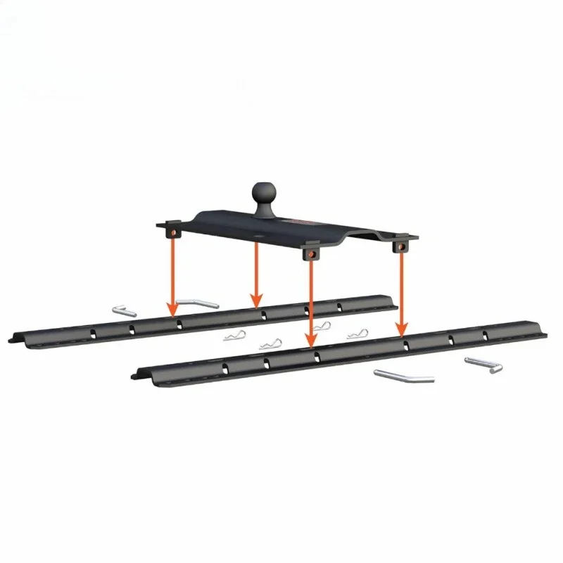 Gooseneck Connection Adapter, Heavy Duty Pickup Traction Trailer 2-5/16 inches