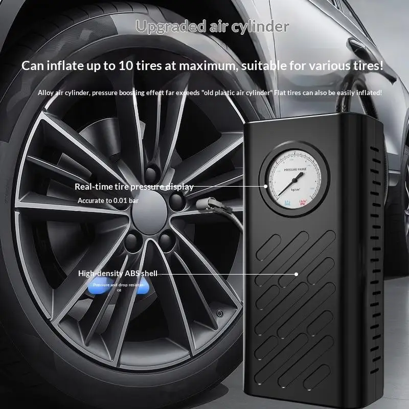 Tire Inflator Portable Air Compressor With Pointer Pressure Gauge Cordless Tire Inflator Air Pump For Car Bike Motorcycle Ball